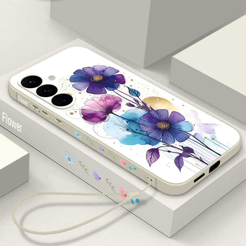 Samsung Galaxy S25 - Funda Protectora Suave con Cordón de