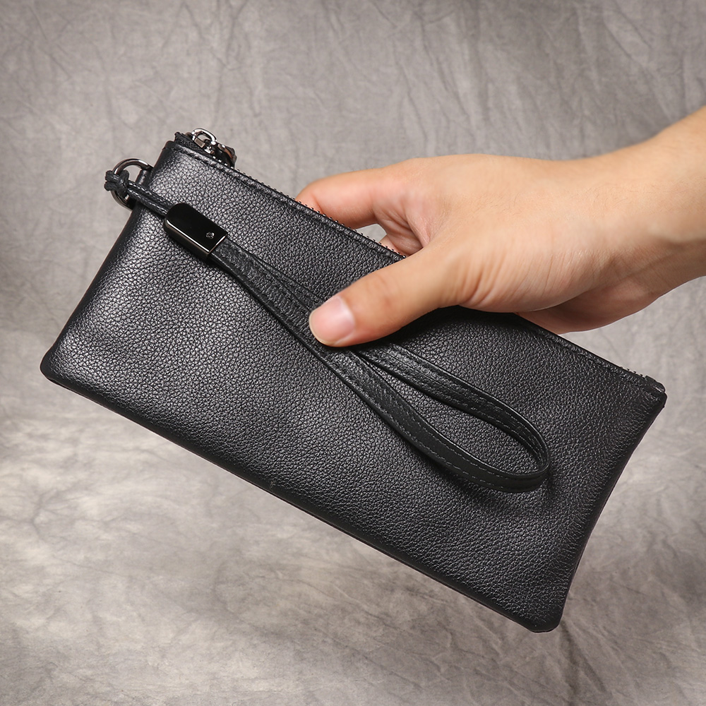 Bolso de Mano de Cuero Genuino - Phone Accessories Wholesale In China reseña y precio