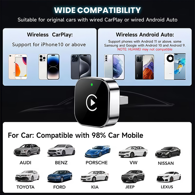 Adaptador Inalámbrico CarPlay  - Quality Phone Accessories reseña y precio